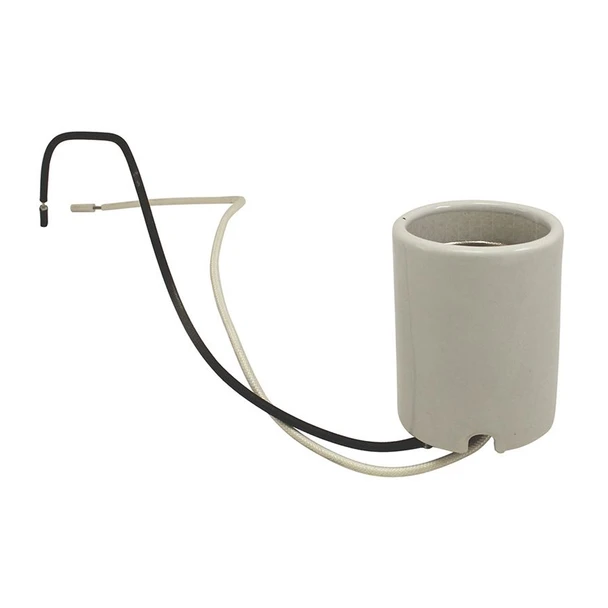 Mogul Base Socket | 16" Wire Leads - Captive Screws - Porcelain - 1500 Watt - 600 Volt - For Metal Halide and HPS Lamps