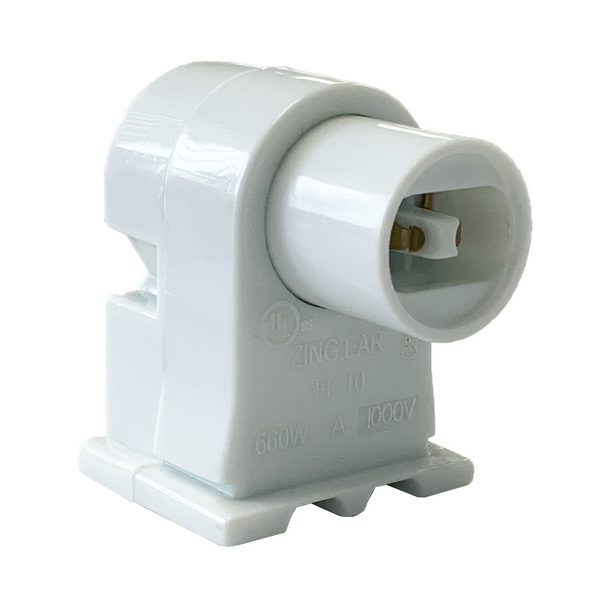 High Output or Very High Output - T8 or T12 | Plunger Lampholder - Slide-On Mount - Recessed Double Contract Socket - FL-10