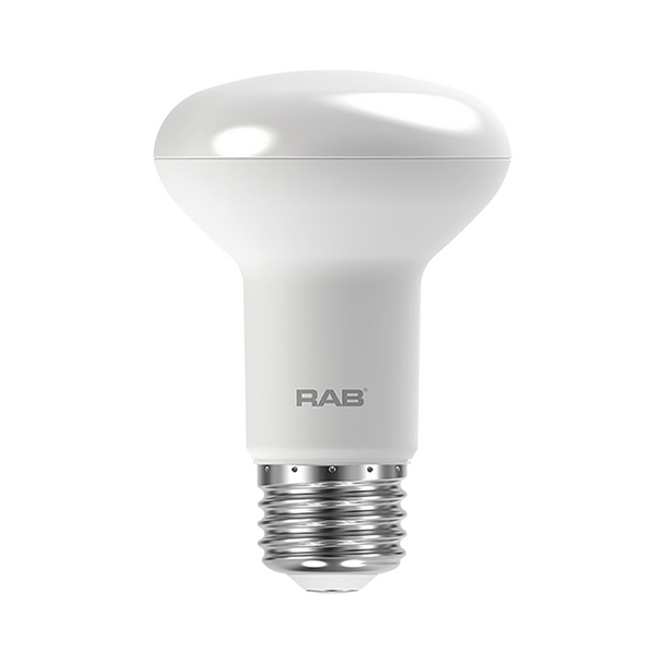 RAB LED R20 Lamp - 7 Watt - 4000K | Replaces 50 Watt Incandescent - 80+ CRI - 525 Lumens - 120 Volt - R20-7-840-DIM