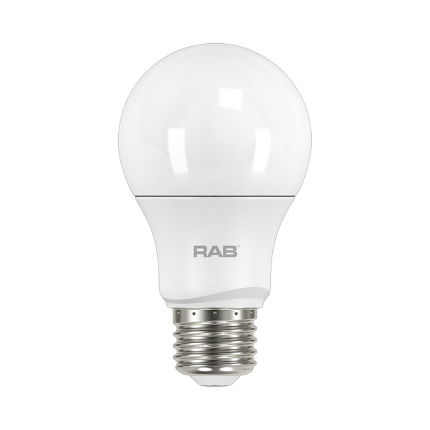 RAB LED A19 Lamp - 10 Watt - 4000K - 120 Volt | Replaces 60 Watt Incandescent - 800 Lumens - Dimmable - Medium Base - A19-10-E26-840-DIM