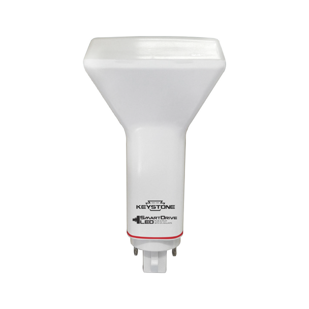 Keystone Vertical PL - 9W - 2700K - G24 - 4-Pin Base | Replaces 26W, 32W or 42W - 920 Lumens - Ballast Compatible - LED Plug-In Lamp