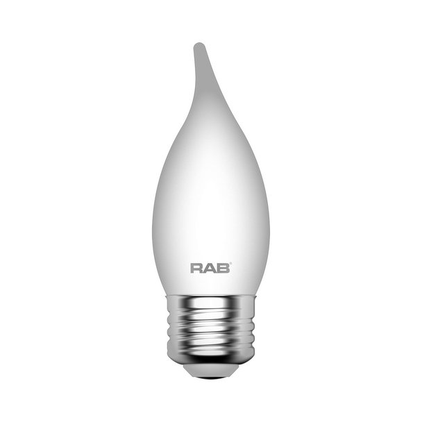 LED Chandelier - Flame Tip - 5 Watt - 500 Lumens | 60W Equal - 2700K - Frost - Medium Base - LED Decorative Lamp