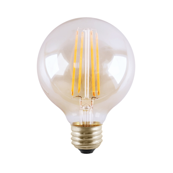 LED Globe Light - G25 - 7 Watt - 800 Lumens | 100W Equal - 2700K - Clear - Medium Base - LED Decorative Lamp