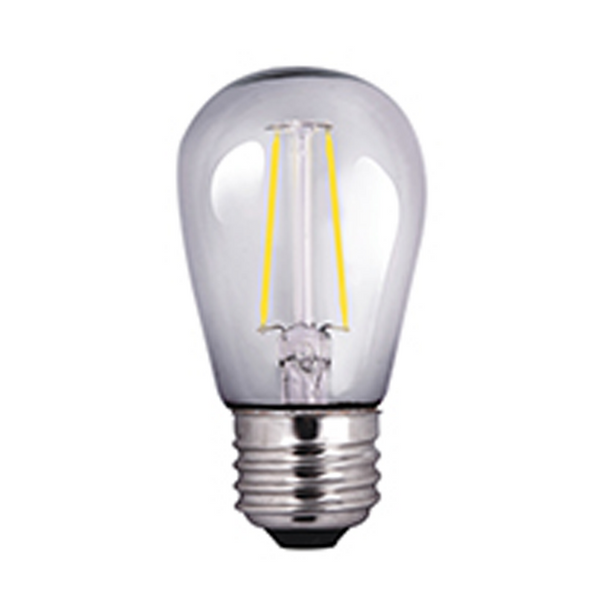 LED Decorative Light - S14 - 2 Watt - 200 Lumens | 25W Equal - 2700K - Clear - Filament - Medium Base - LED Vintage Lamp