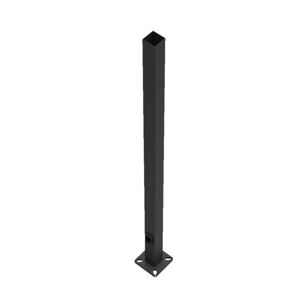 20 ft. Square Pole - 4" Shaft | Bronze Finish - 7 Gauge Steel - 8 1/2" Bolt Circle - Straight Drilled Top - RAB PS4-07-20D2