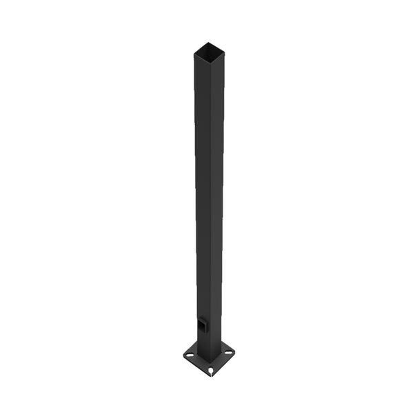 25 ft. Square Pole - 4" Shaft | Bronze Finish - 7 Gauge Steel - 8 1/2" Bolt Circle - Straight Drilled Top - RAB PS4-07-25D2