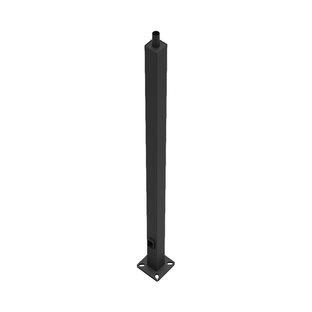 25 ft. Square Pole - 4" Shaft | Bronze Finish - 7 Gauge Steel - 8 1/2" Bolt Circle - Straight Tenon Top - RAB PS4-07-25WT