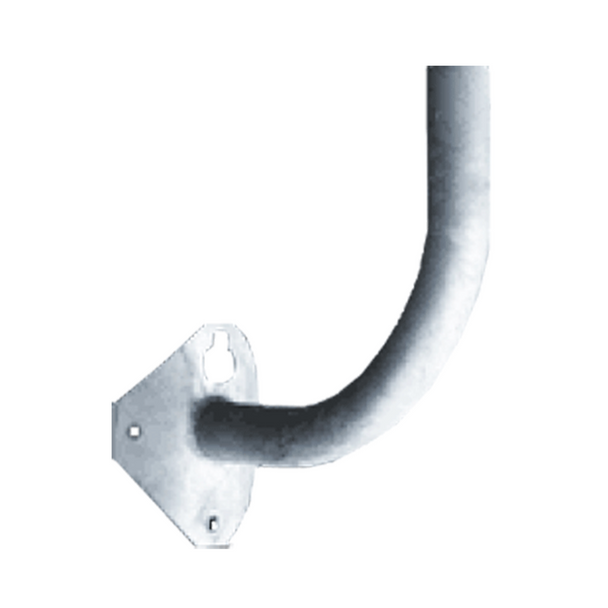 Wall Mount Bracket - One Tenon | Fits 2-3/8" Slip Fitters - Galvanized Steel - RAB BWC12