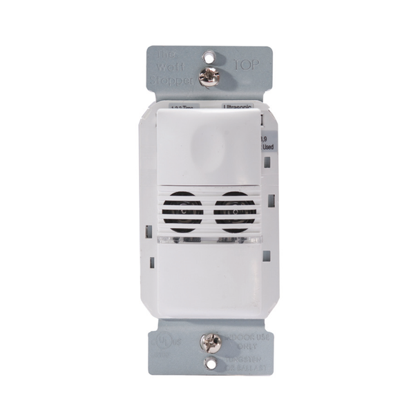 Legrand DW-100-W - Dual Tech Wall Switch Occupancy | 120/277 VAC - Time Delay and Sensitivity Adjustable - White Finish