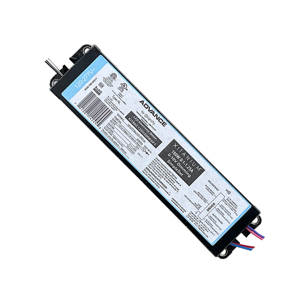 Advance XI180C125V200BSF1 Programmable LED Driver Dimmable Constant Current | 100-1250mA Output - 70-210VDC Output - 120-277VAC Input - 180 Watt Max. Output