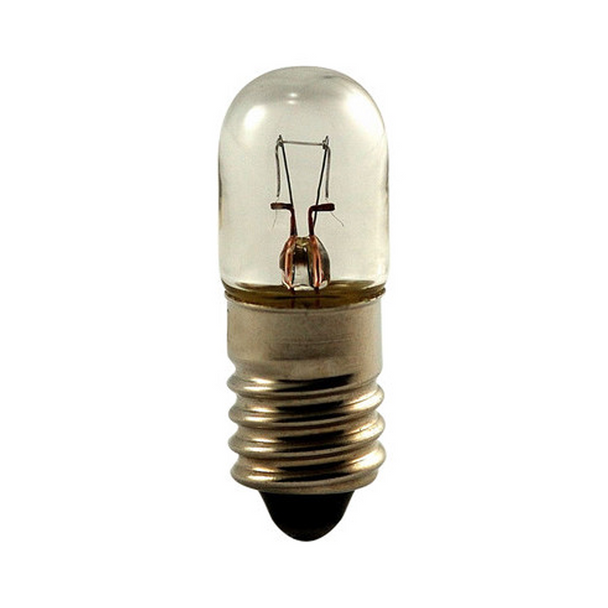 40 Miniature Indicator Light | 6.3 Volt - 0.15 Amp - T3.25 Bulb - E10 Base - Pack of 10