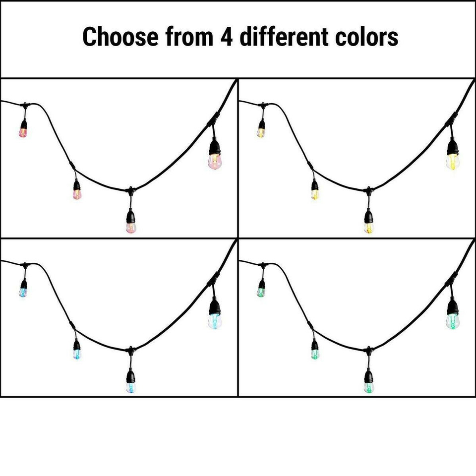 24 Foot Color Changing LED String Lights Luminar Outdoor 56521