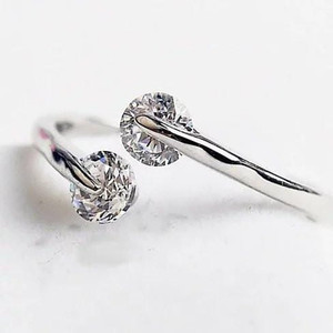 Style: Clear Stones - Silver 925 - Match Made in Heaven Rings in Silver/Gold/Rose Gold and Clear or K290-1250478312