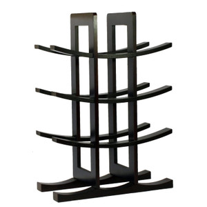 12-Bottle Wine Rack in Dark Espresso Finish Bamboo Q280-BIRHE2153