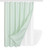 72"W x 84"H Mint Green Waffle Textured Shower Curtain Set with Liner Q280-MNGR1984