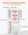 Over The Toilet Storage Cabinet, 67.44 in Height Bathroom Storage Organizer with Double Door and Ad E415-CWTRZBCSPKM37332R001V0