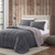 King Plush Sherpa Reversible Micro Suede Comforter Set in Gray Q280-GRKI9863