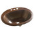 Copper Oval Bathroom Sink 20 x 16 inch Q280-SDCS15895714