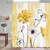 72"W x 72"H Yellow Vibrant Floral Butterfly Polyester Shower Curtain Q280-YELFDC7272