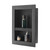 Shower Niche, 16 x 20 x 4 inch Recessed Wall Niche with Movable Divider Shelf, Modern Soap & Shampo E415-SLLYBK2C16INJ0D06001V0