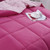 Full/Queen Traditional Microfiber Reversible 3 Piece Comforter Set in Pink Q280-PIFQ4584