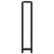  Towel Rack Black 5"x5"x23.6" Iron A949-325919
