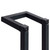  Towel Rack Black 5"x5"x23.6" Iron A949-325919