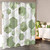 72"W x 78"H Abstract Green White Geometric Polyester Shower Curtain Q280-SAGRSH7278