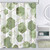72"W x 78"H Abstract Green White Geometric Polyester Shower Curtain Q280-SAGRSH7278