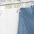 72"W x 78"H Blue Waffle Textured 3 in 1 Shower Curtain Set Q280-MNBG1978