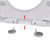  Soft-close Toilet Seat with Quick-release Design White Square A949-141765