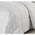 King/Cal King Traditional Microfiber Reversible 3 Piece Comforter Set in White Q280-WHKI4737