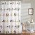72 x 72 inch Yellow Grey Birds Floral Polyester Machine-Washable Shower Curtain Q280-YGGB5677