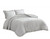 Queen Oversized Grey Ruffled Edge Microfiber Comforter Set Q280-LGQU6499