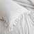 Queen Oversized Grey Ruffled Edge Microfiber Comforter Set Q280-LGQU6499