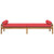  Patio Bench with Cushion Brown Poly Rattan Acacia A949-366302