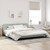 Bed Frame "Dover" Light Gray 76"x79.9" Velvet A949-373299