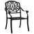  Patio Chairs 2 pcs Cast Aluminum Black A949-315568