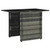  3 Piece Bistro Set with Cushions Poly Rattan Gray A949-47745