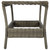  Patio Table Brown 7.7"x17.7"x18.3" Poly Rattan A949-313308