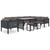  Sectional Corner Sofa with Right Armrest Poly Rattan Anthracite A949-310043