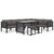  Sectional Corner Sofa with Right Armrest Poly Rattan Anthracite A949-310043