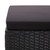  3 Piece Patio Lounge Set with Cushions Poly Rattan Black A949-48957