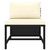  4-Seater Patio Sofa with Cushions Black Poly Rattan A949-313515