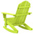  Patio Adirondack Rocking Chair Solid Fir Wood Green A949-315886