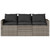  2 Piece Patio Dining Set with Cushions Gray Poly Rattan A949-366337