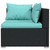  Patio Furniture Set 4 Piece with Cushions Poly Rattan Black A949-3101425