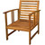  4 Piece Patio Lounge Set with Cushions Solid Acacia Wood A949-41805