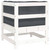  Corner Sofa with Cushions White Solid Wood Pine A949-825542