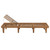  Folding Sun Lounger with Cushion Solid Acacia Wood A949-3064164